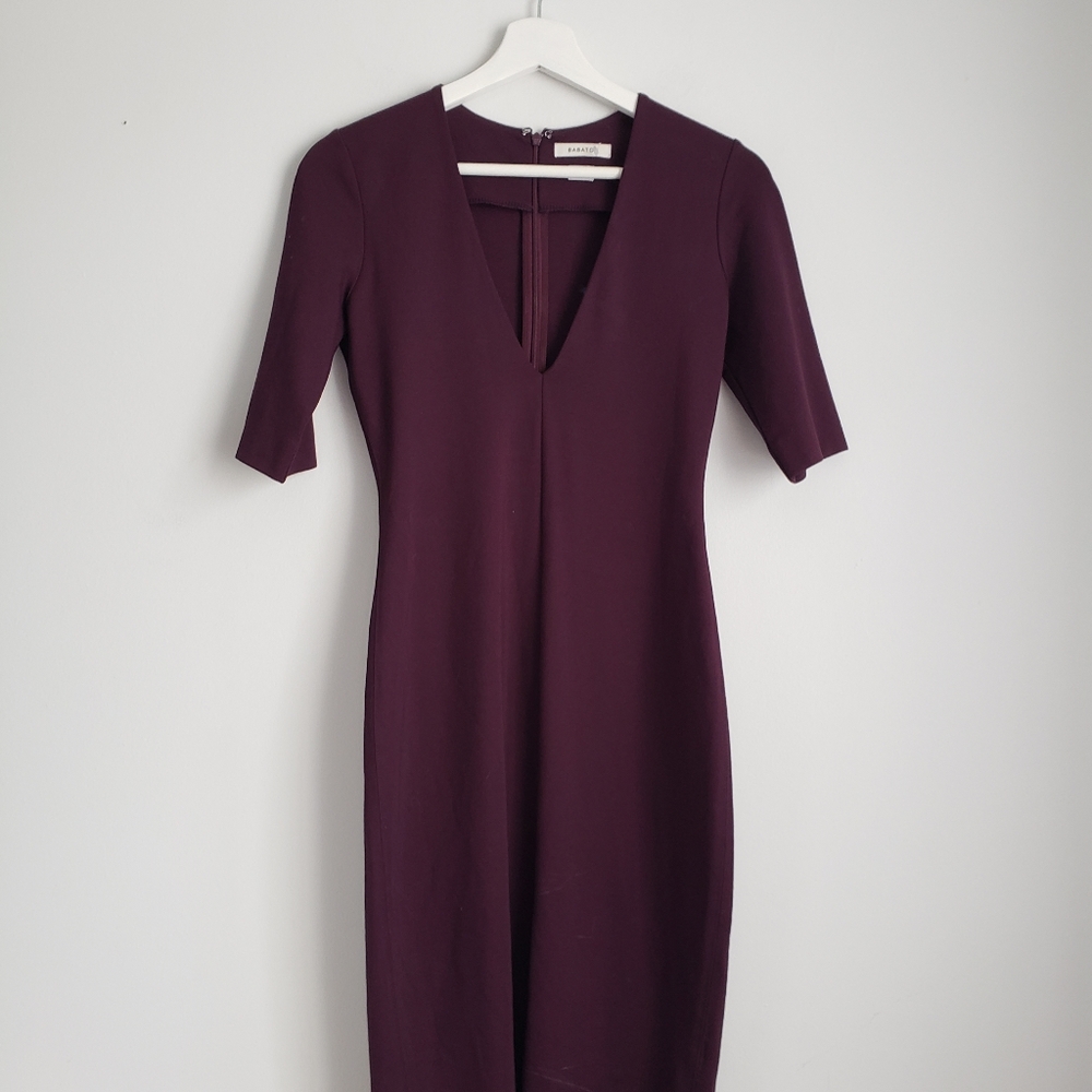 Aritzia Babaton Leon Dress Plum Size 2